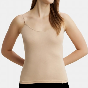 Super Combed Cotton Rib Camisole with Adjustable Straps