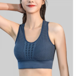Workout Sports Bra With Mesh Racerback Full Coverage Rapid-Dry