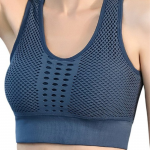 Workout Sports Bra With Mesh Racerback Full Coverage Rapid-Dry
